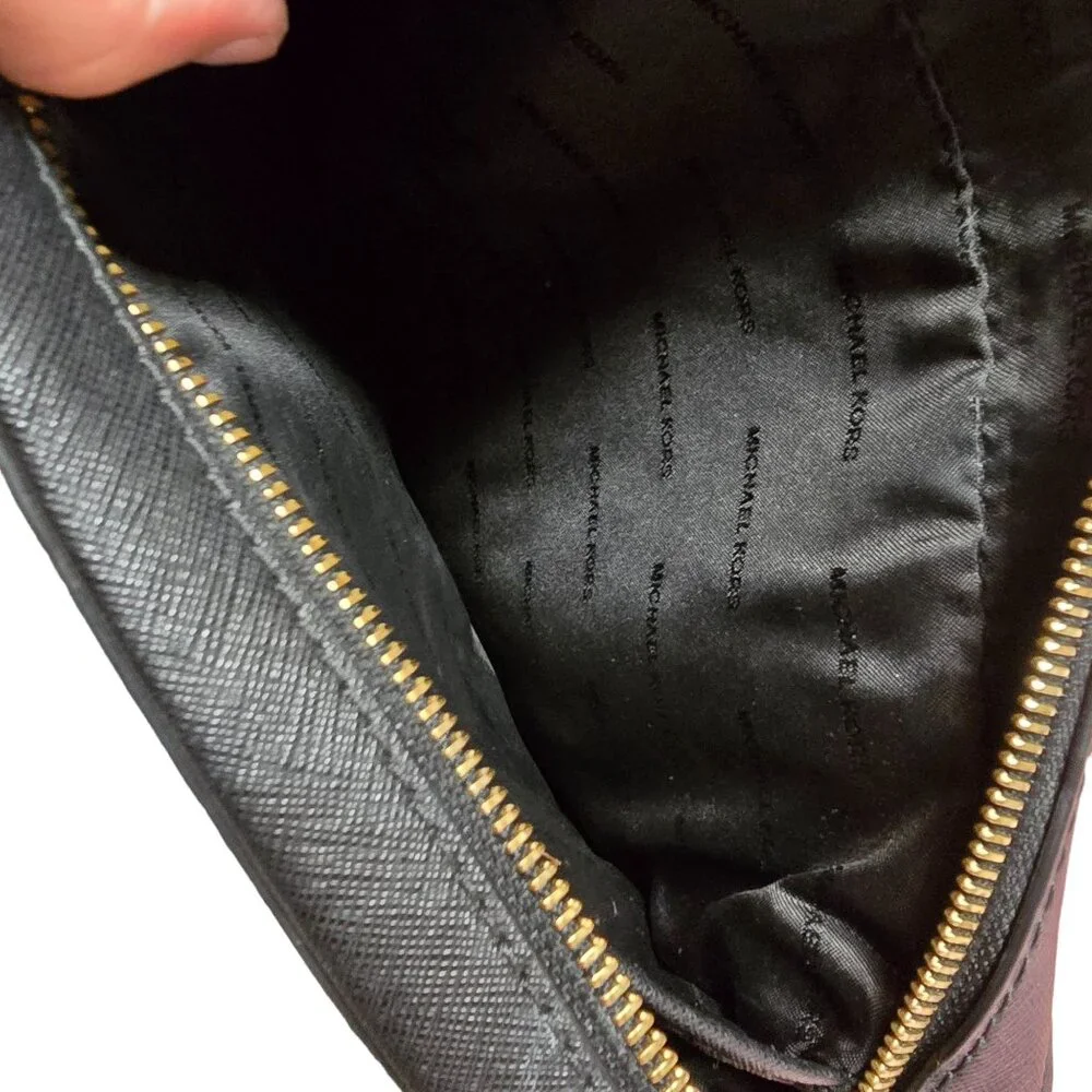 Michael Kors Black Crossbody with Gold Hardware Like‎ New Condition